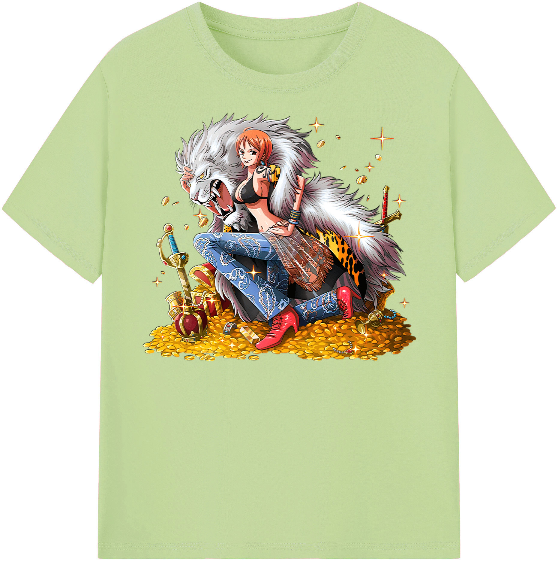 ワンピース ナミ ONE PIECE Nami 綿100％半袖Tシャツ（フロントプリント）
